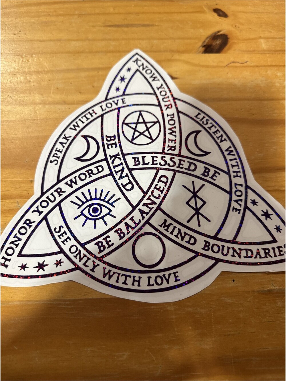 Celtic Knot Blessings Vinyl Decal Sticker Large 8.5” T  8.5”W Unique RARE HTF